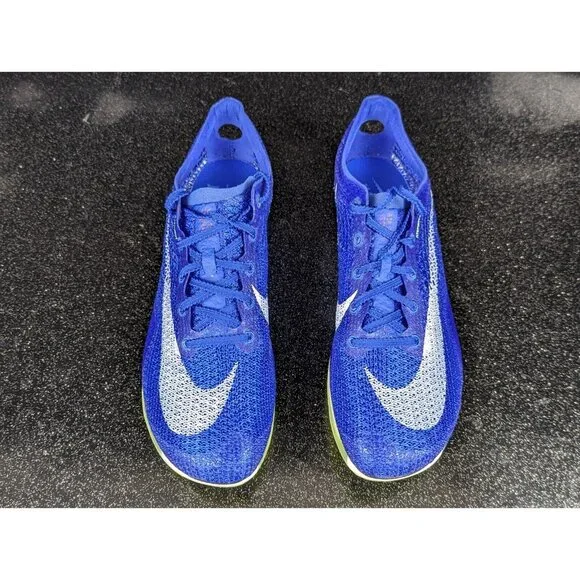 Nike Air Zoom Victory Flyknit Racer Blue Track Spikes Men Size 6 Woman 7.5 NEW